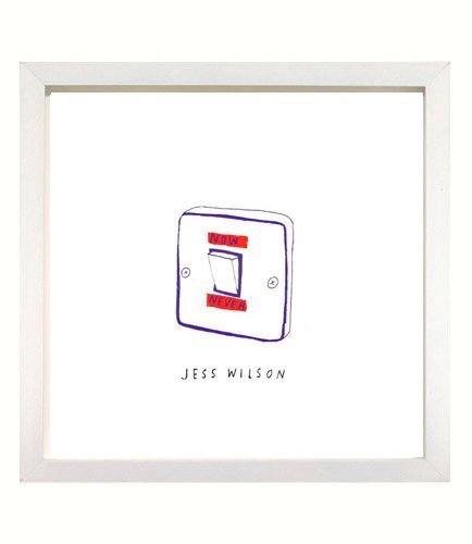 ART SLICE - Now/Never Button (framed print)