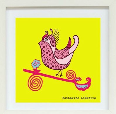 ART SLICE - Chirp 4 (framed print)