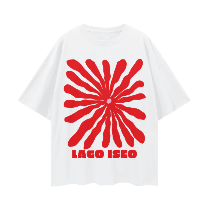 MAKU THE LABEL - Lago Iseo - Full Length T-Shirt - White