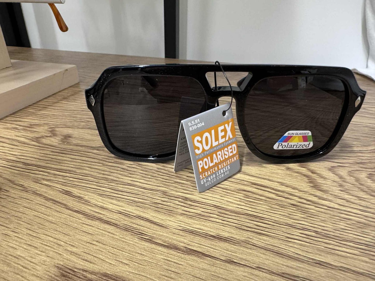 SUNGLASSES - Square Aviator - Black
