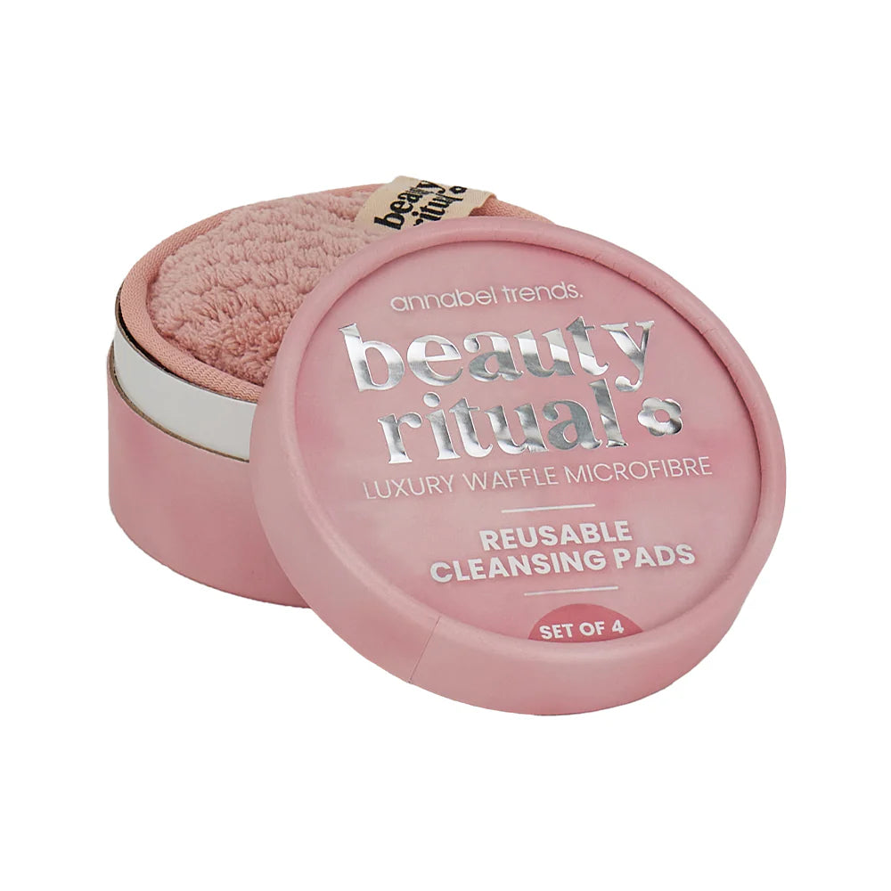 ANNABEL TRENDS - Beauty Ritual - Luxury Waffle Cleansing Pads - Dusty Pink - 4pc