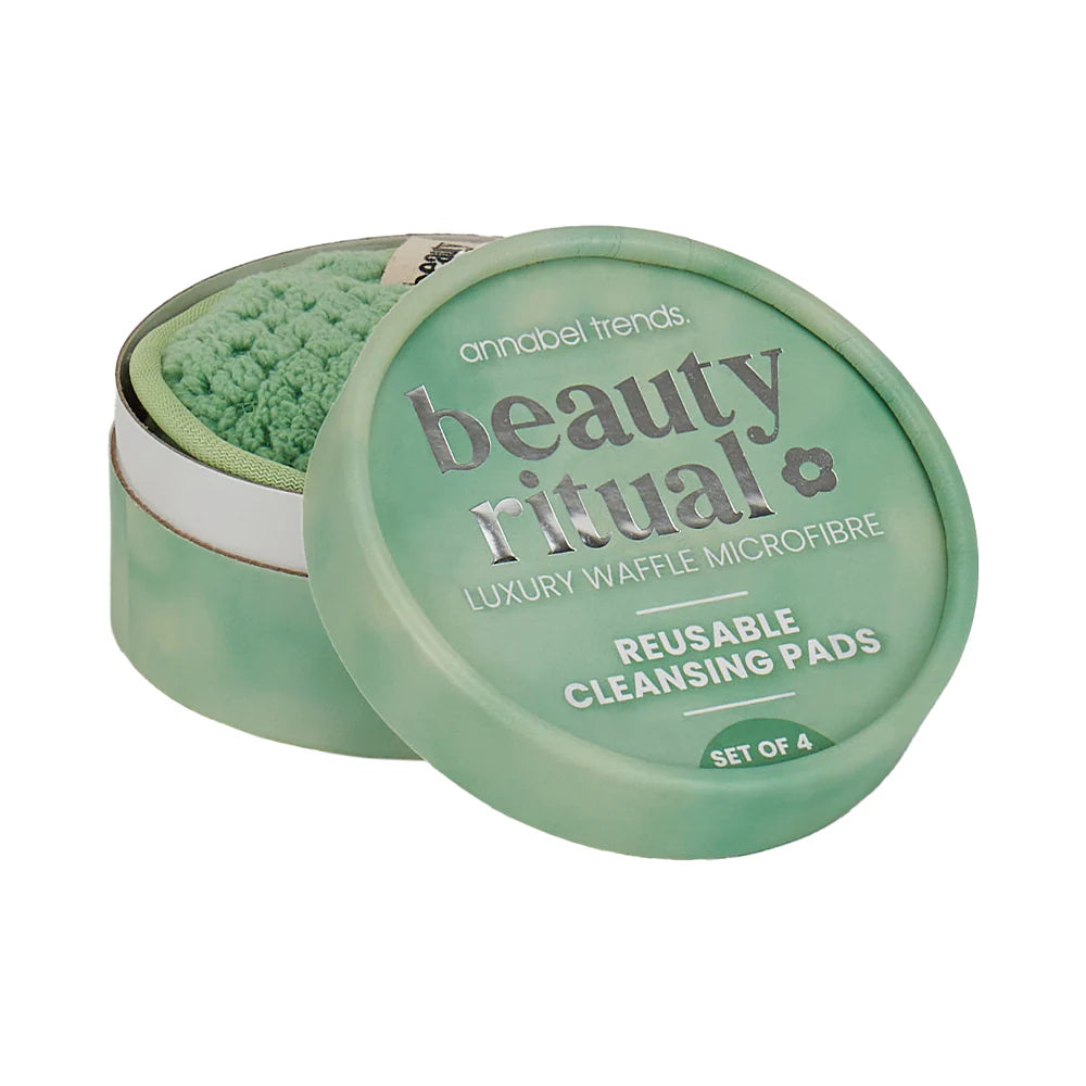 ANNABEL TRENDS - Beauty Ritual - Luxury Waffle Cleansing Pads - Moss - 4pc