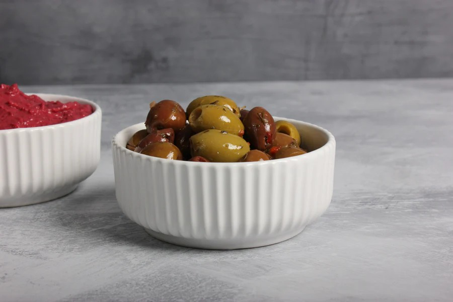 GABEL AND TELLER - Ceramic Dip Bowls - 4pc - Matte White