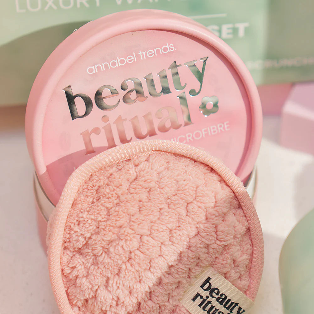 ANNABEL TRENDS - Beauty Ritual - Luxury Waffle Cleansing Pads - Dusty Pink - 4pc