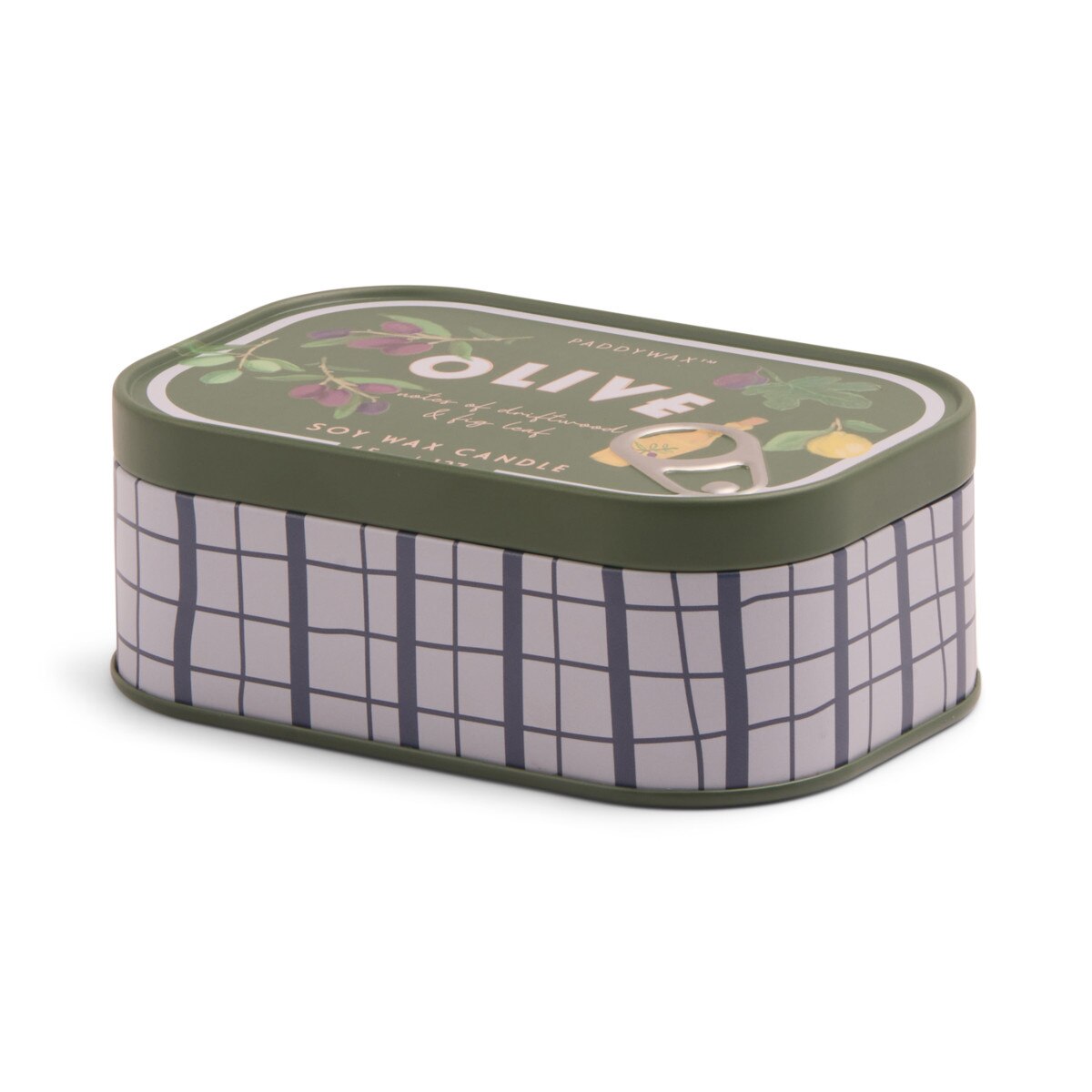 DESIGNWORKS INK - Bistro Olive Printed Tin Candle - Fig & Olive