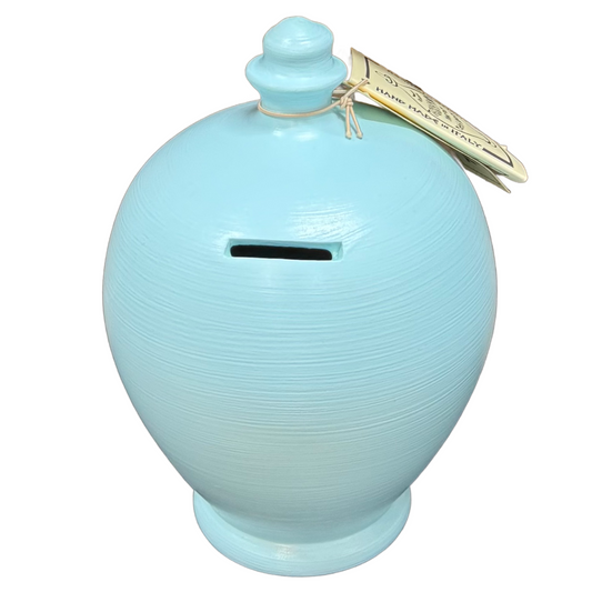 TERRAMUNDI MONEY POTS - Plain Pots - Baby Blue