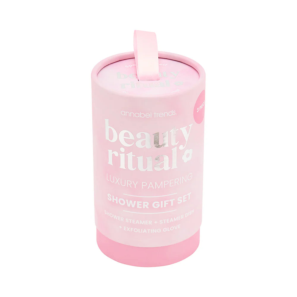 ANNABEL TRENDS - Beauty Ritual Shower Gift Set - Dusty Pink - 3pc