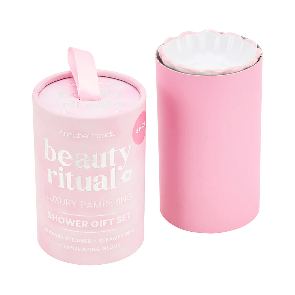 ANNABEL TRENDS - Beauty Ritual Shower Gift Set - Dusty Pink - 3pc