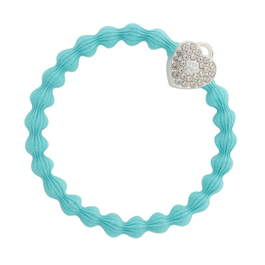 BY ELOISE - Bling Bangle Band - Silver Heart Lock - select from 3 colours