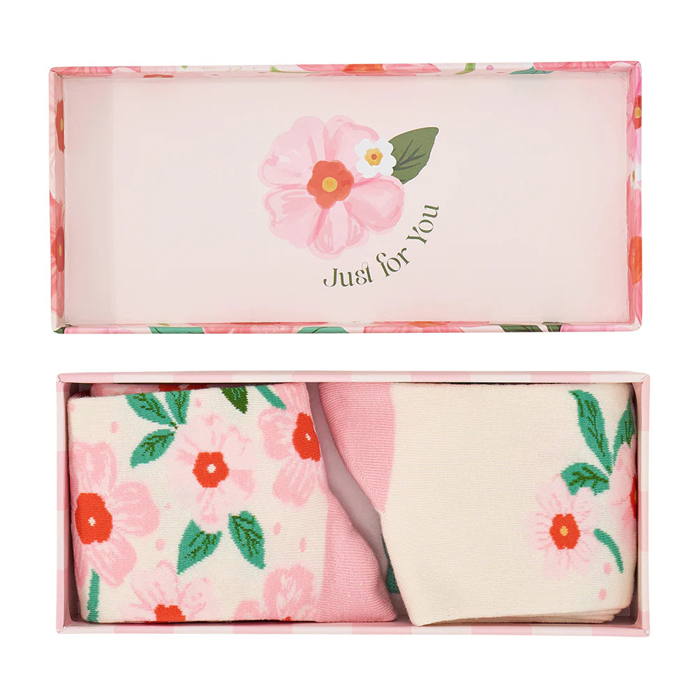 ANNABEL TRENDS - Boxed Socks - Meadow Blush - 2pc