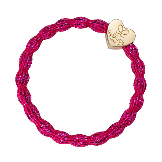 BY ELOISE - Metallic Bangle Band - Gold Heart - select from 6 colours