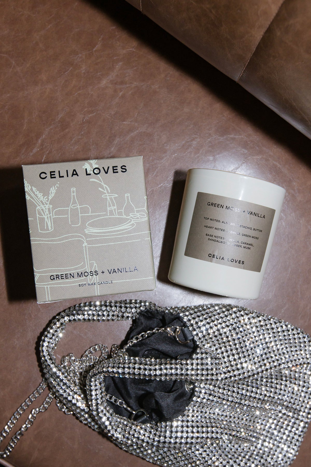 CELIA LOVES - Soy Candles - Green Moss & Vanilla 395g