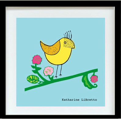ART SLICE - Chirp 1 (framed print)