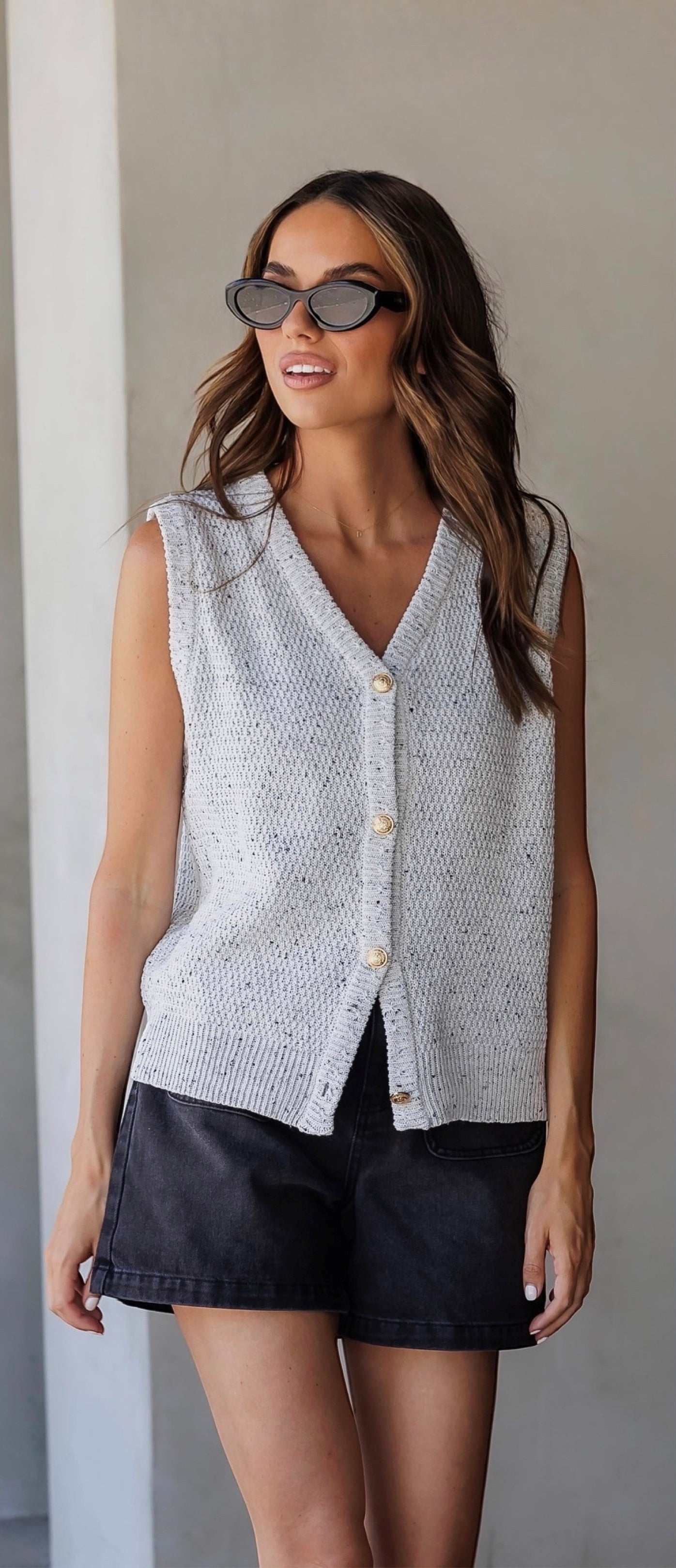 LOVE LILY THE LABEL - Clara Vest - Cloud