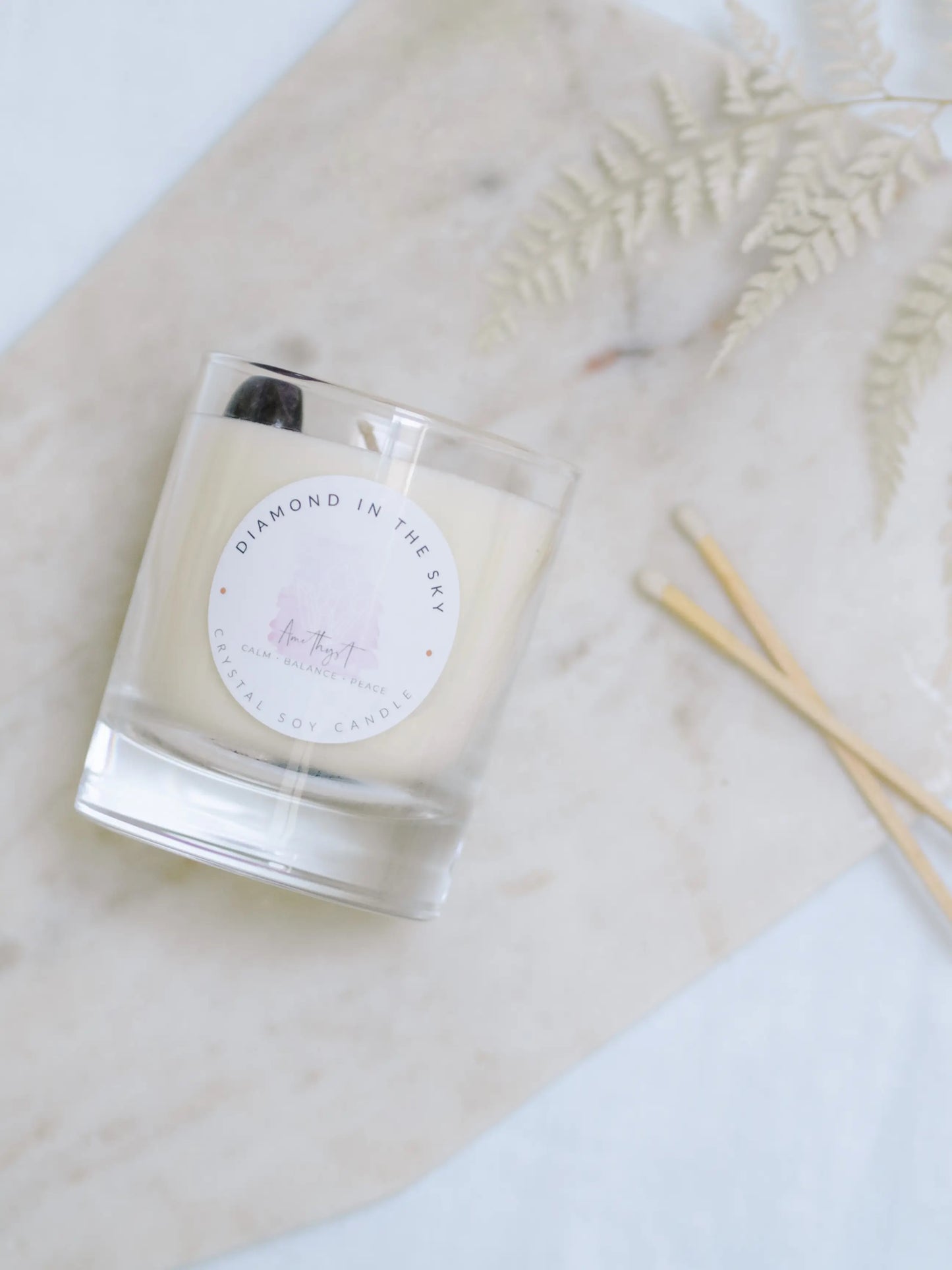 DIAMOND IN THE SKY - CRYSTAL CANDLE - select from 4 designs