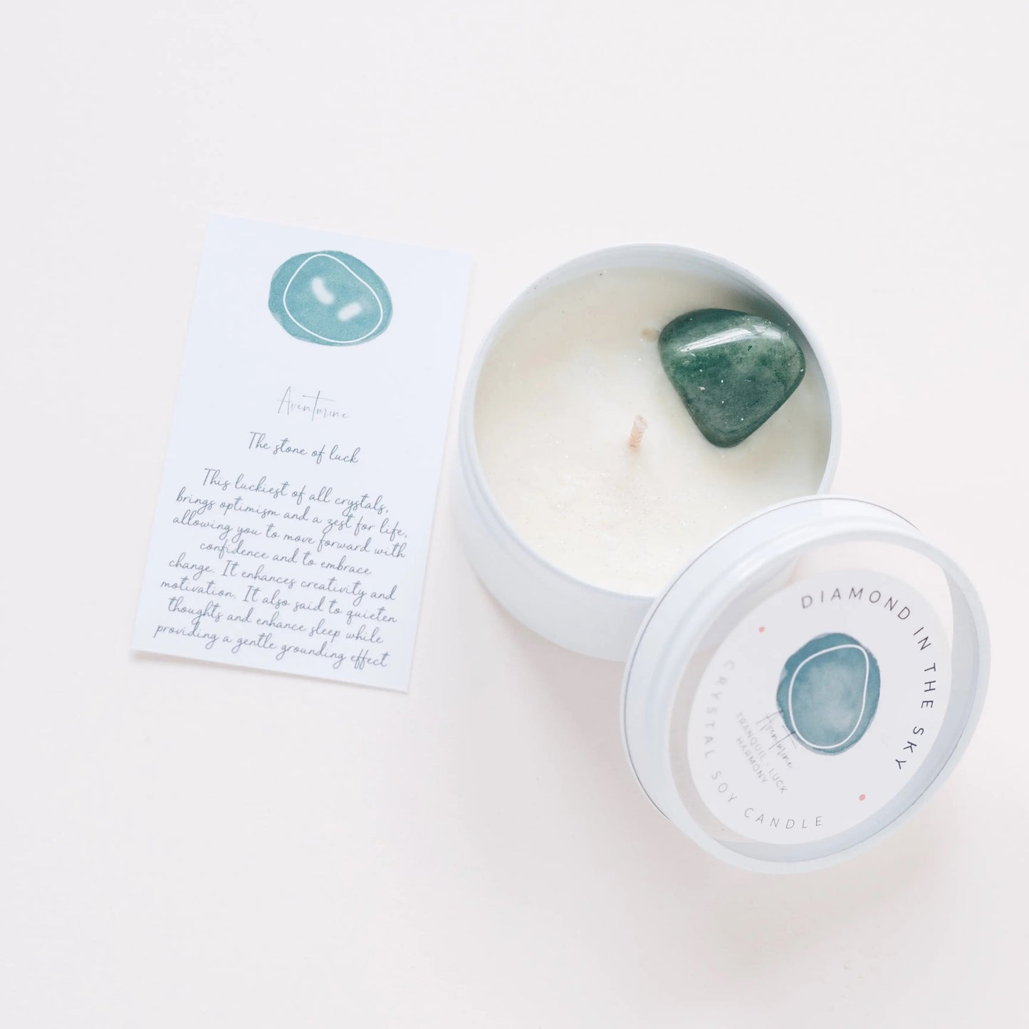 DIAMOND IN THE SKY - Crystal Candle Tin - select from 4 designs