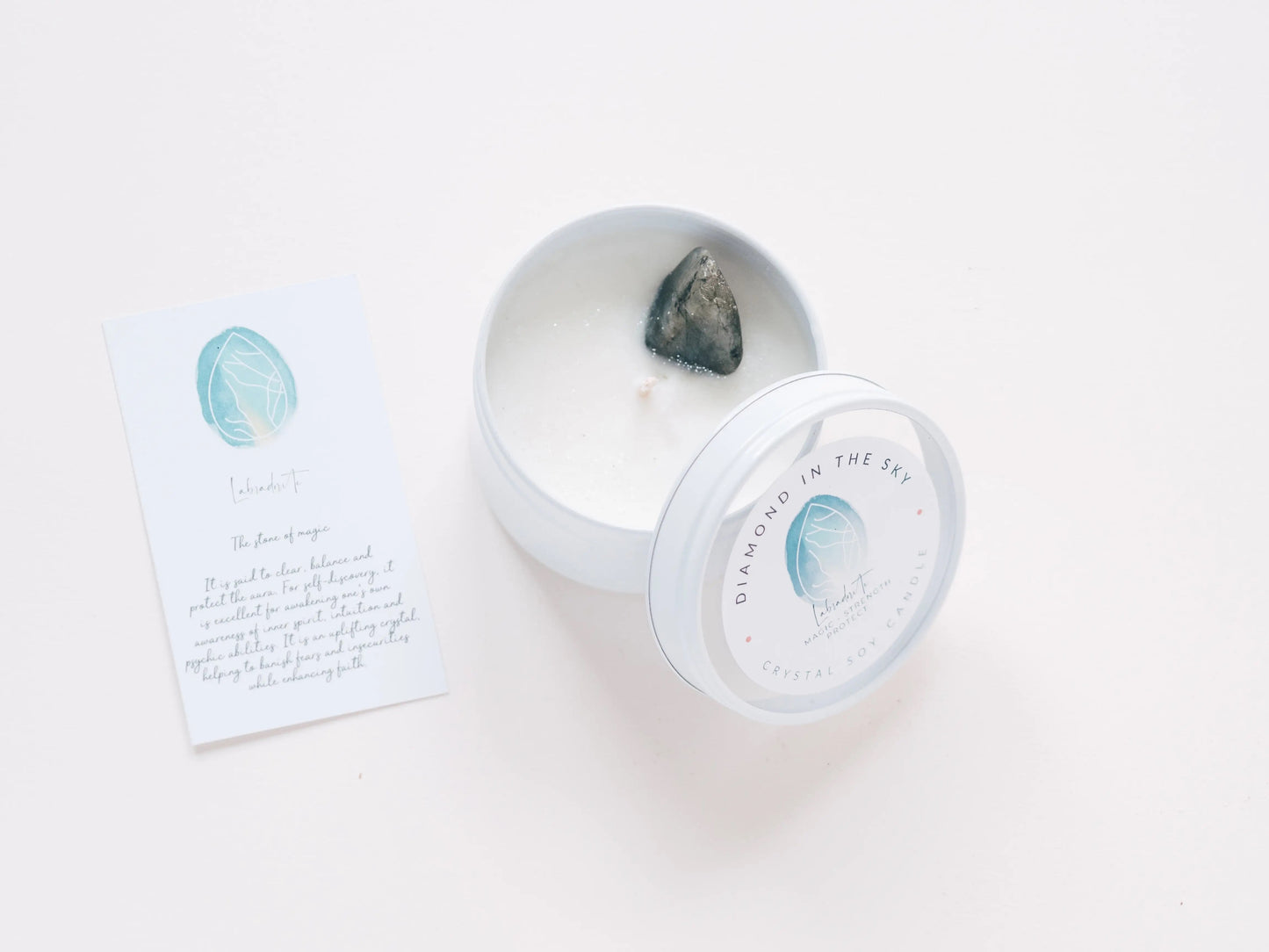 DIAMOND IN THE SKY - Crystal Candle Tin - select from 4 designs