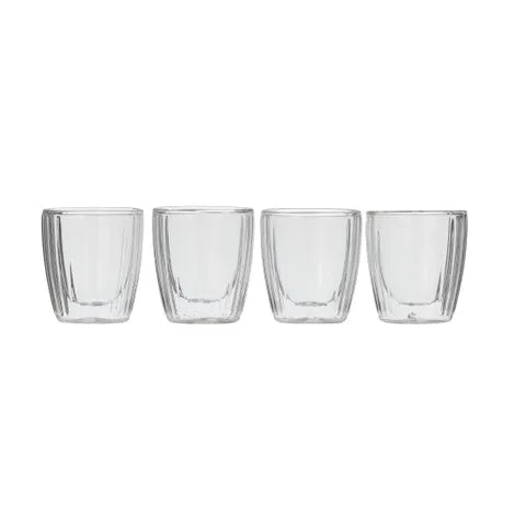 COAST TO COAST - Vetro Set 4 Double Wall Espresso Glasses