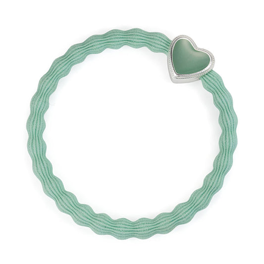 BY ELOISE - Bling Bangle Band - Enamel Silver Heart