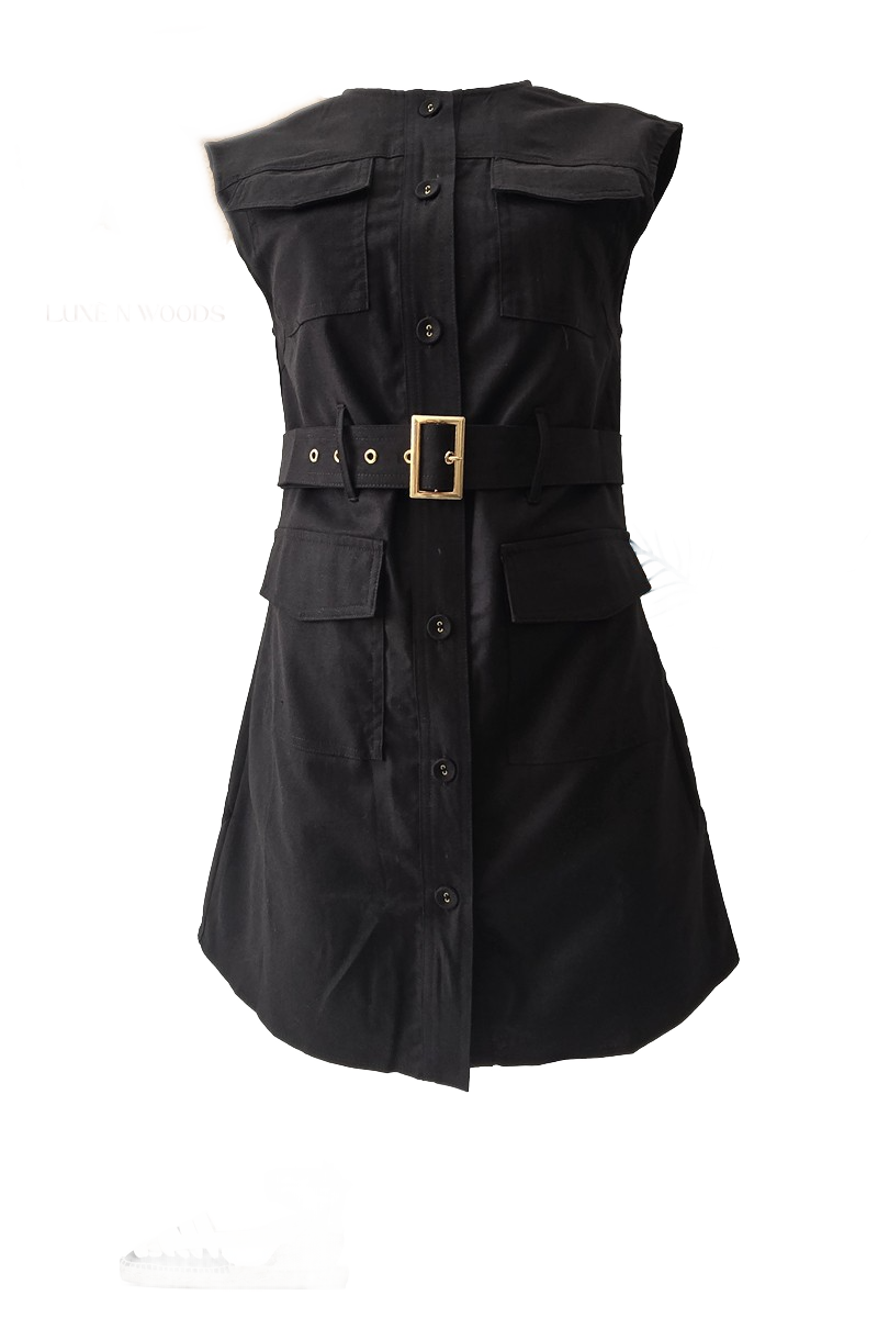 LUXE N WOODS - Safari Dress - Black