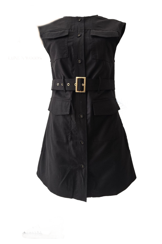 LUXE N WOODS - Safari Dress - Black