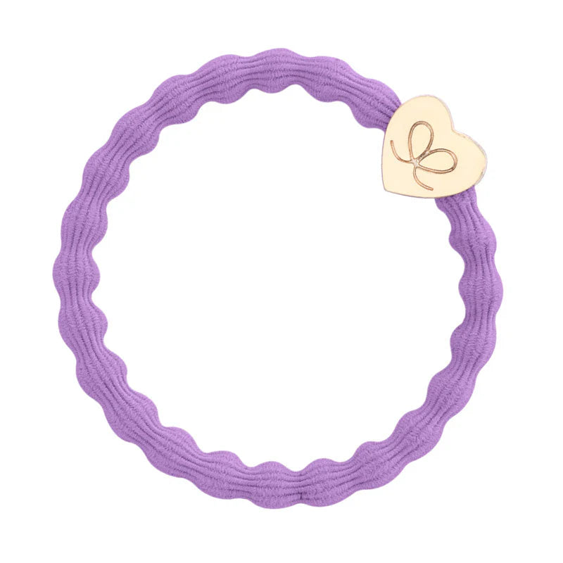 BY ELOISE - Plain Bangle Bands - Gold Heart - select from 9 colours