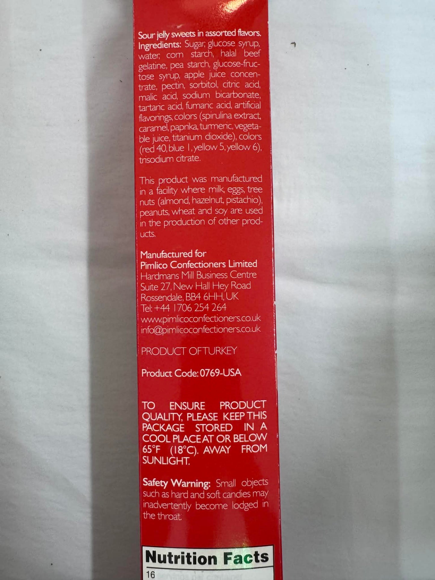 PIMLICO - Sour Gummy Treats Elf Cracker 480g