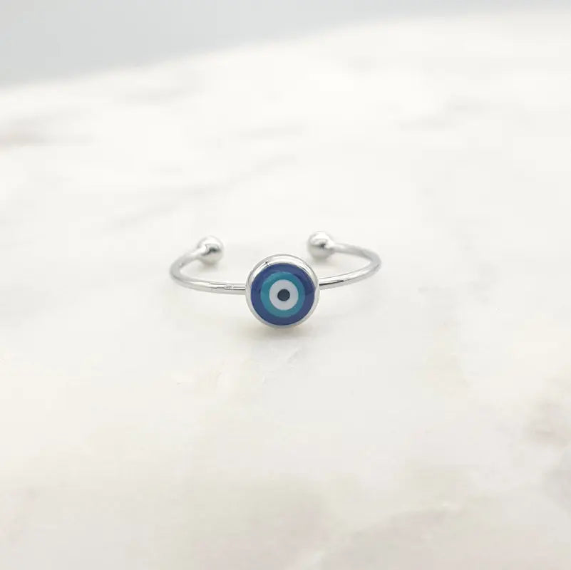 CHRYSALINI - RING - Mati Single Eye - Silver