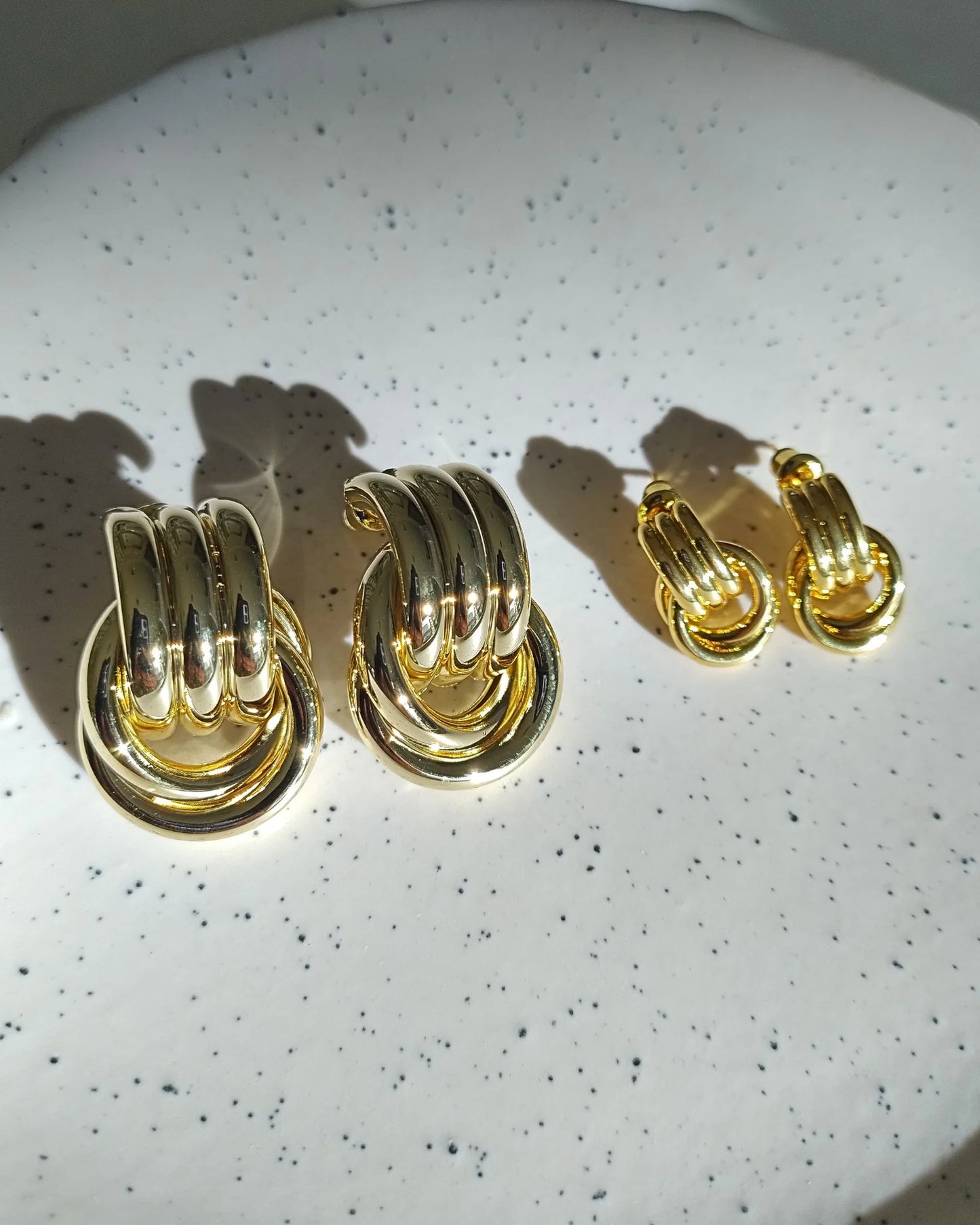 IZOA - EARRINGS - Mini Fusion Stud Earrings - Gold