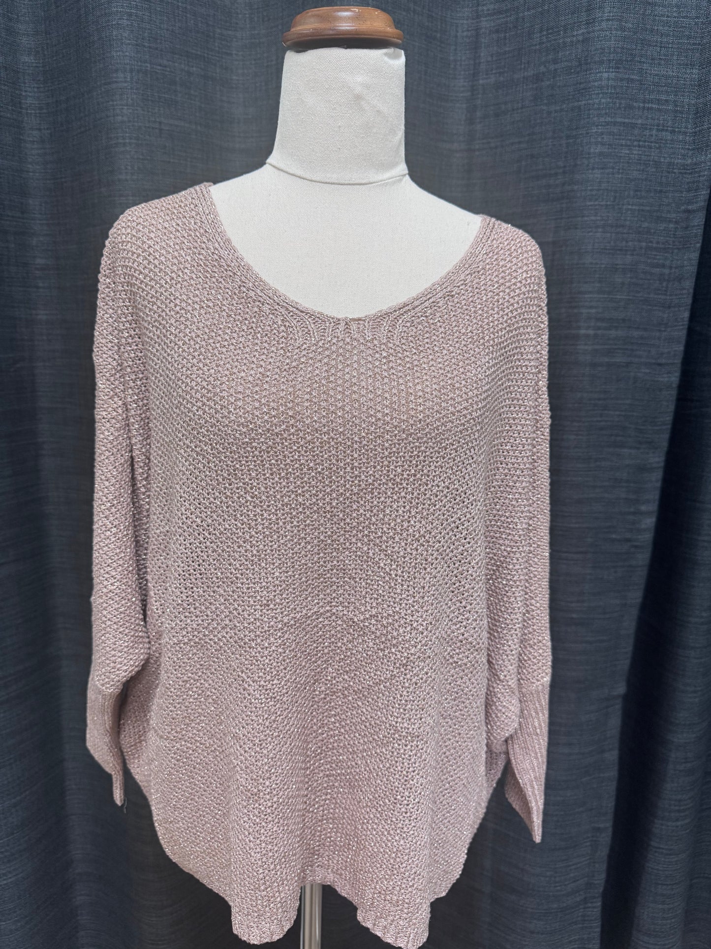 WORTHIER THE LABEL - Lurex Knit - Rose Gold