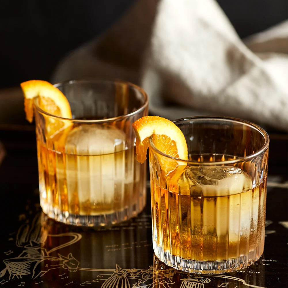GENTLEMENS HARDWARE - Whiskey Tumbler Glasses & Ice Stones Set