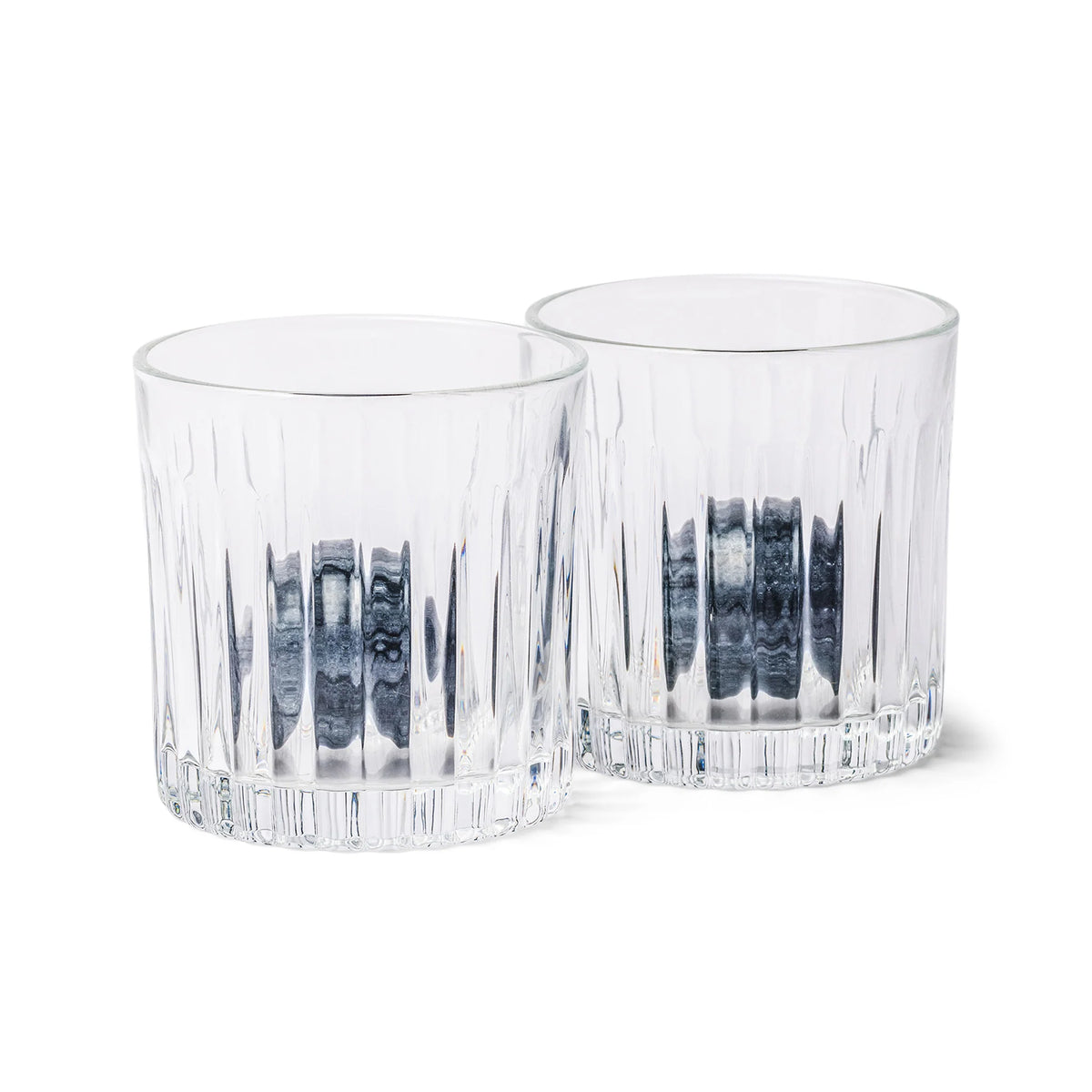 GENTLEMENS HARDWARE - Whiskey Tumbler Glasses & Ice Stones Set