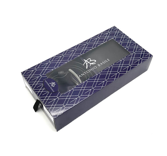 ANTONIO BASILE - Wallet & Belt Gift Set - Black