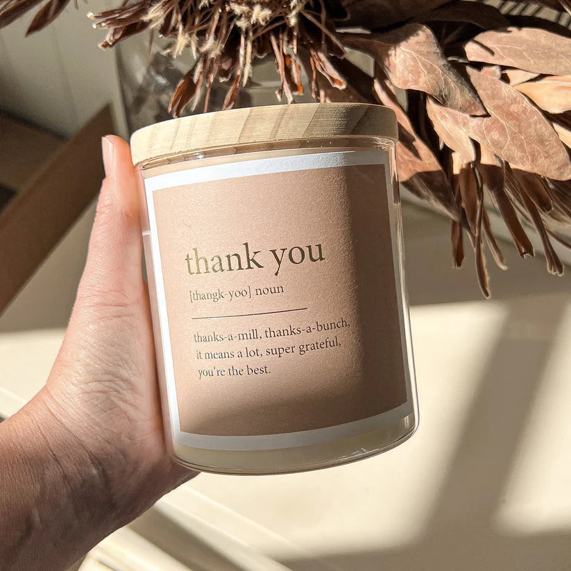 THE COMMONFOLK - GOLDIE Dictionary Soul Candle - Thank You
