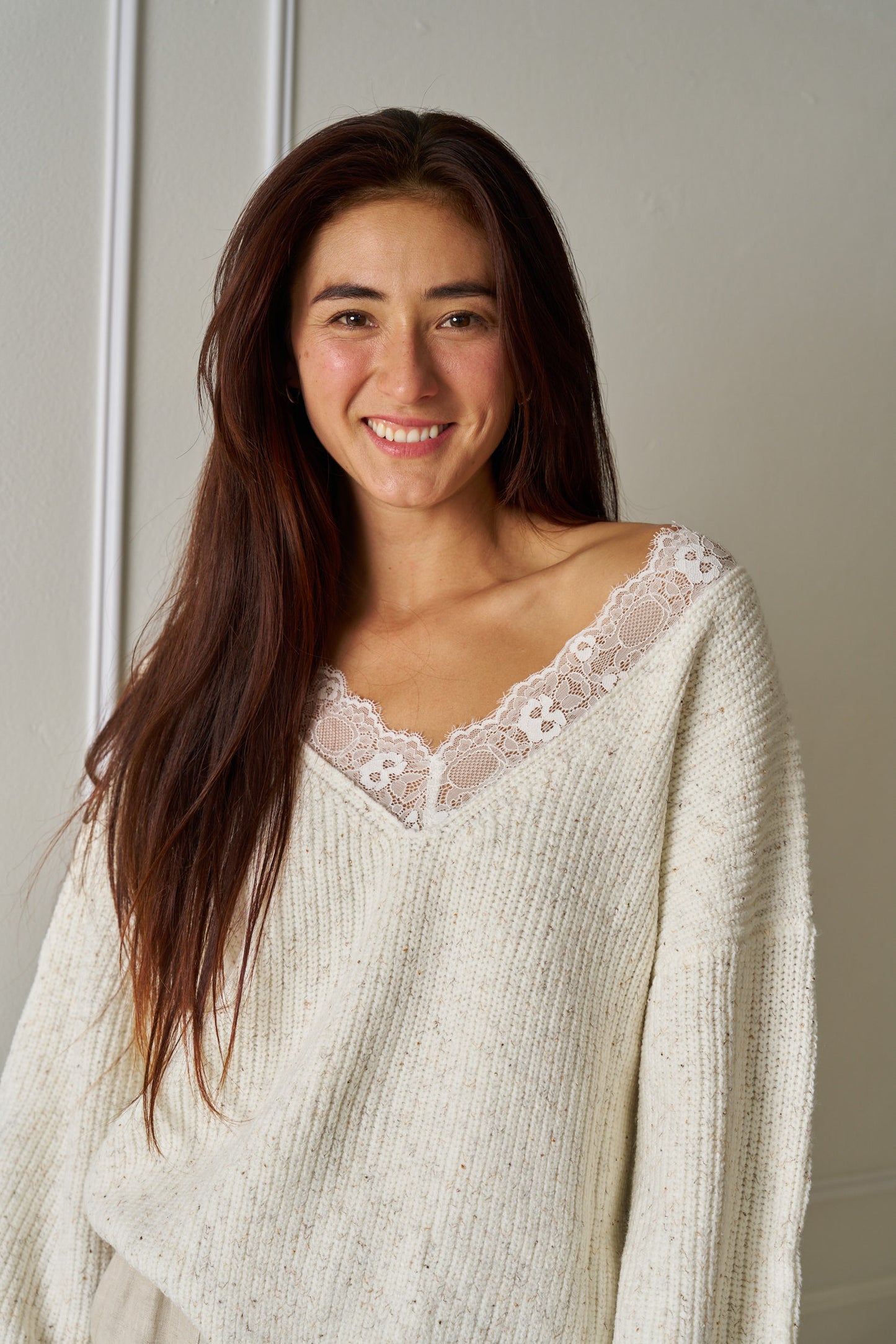 VALERIA LABEL - Lola Lace Knit - Natural