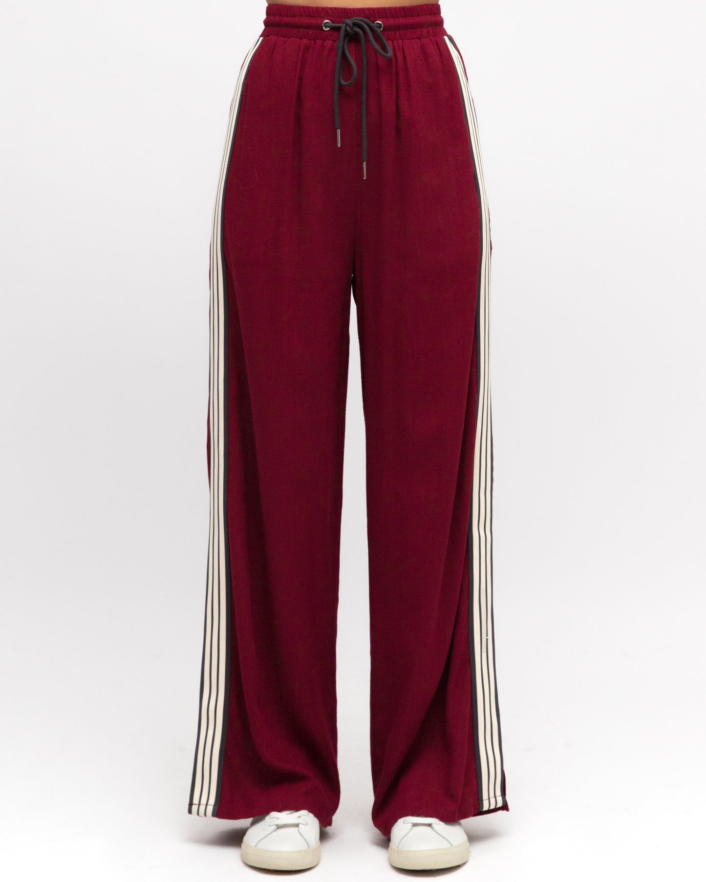 LABEL OF LOVE - Stripe Pants - Maroon