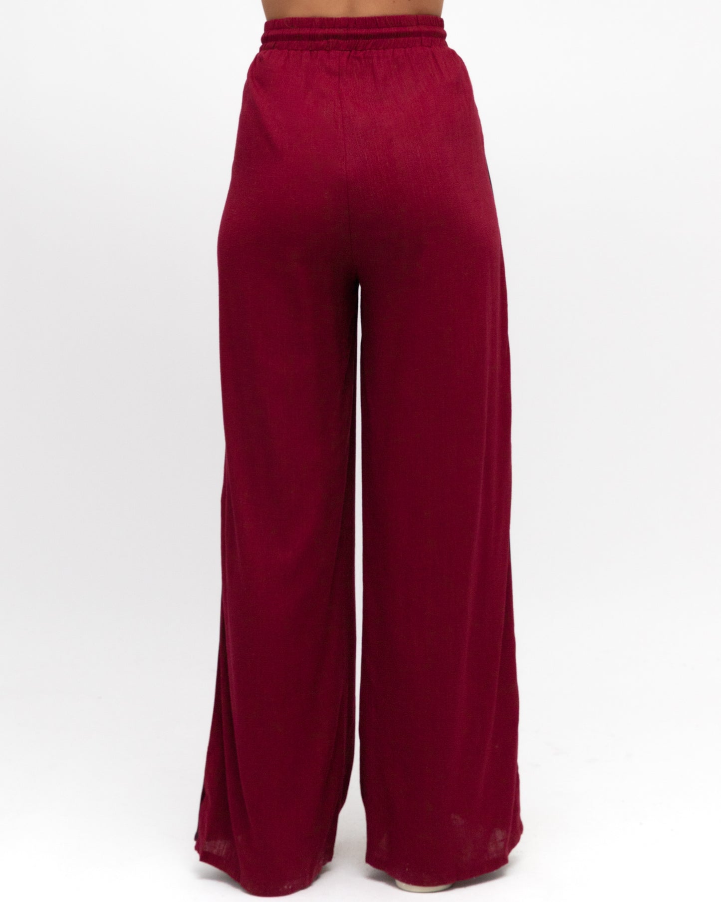 LABEL OF LOVE - Stripe Pants - Maroon