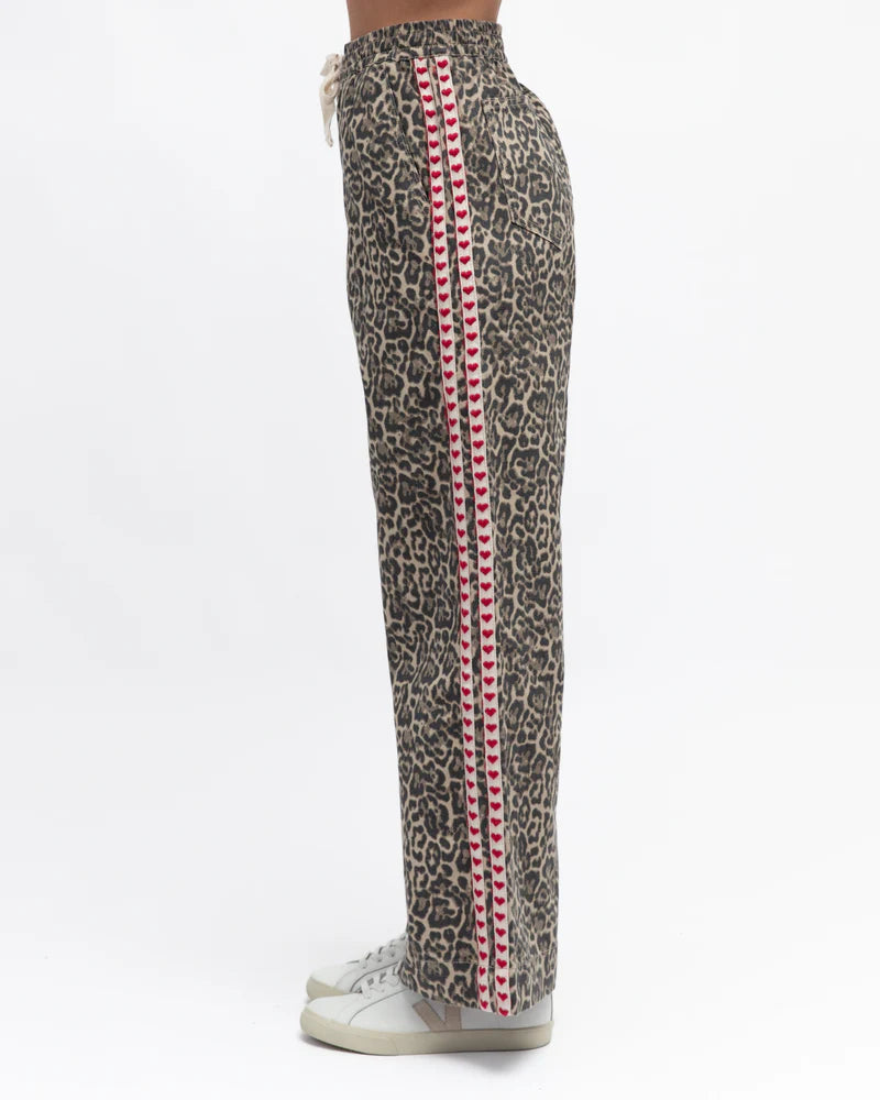LABEL OF LOVE - Side Detail Jean - Leopard