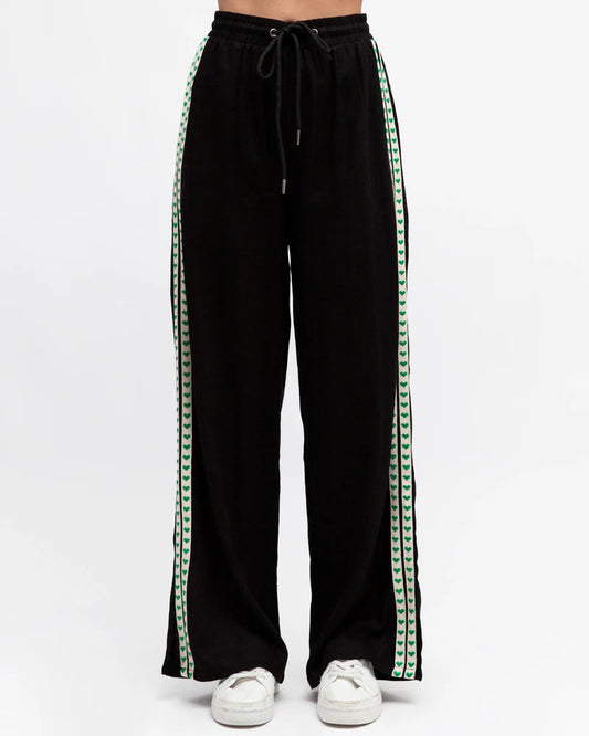 LABEL OF LOVE - Side Stripe Track Pants - Black