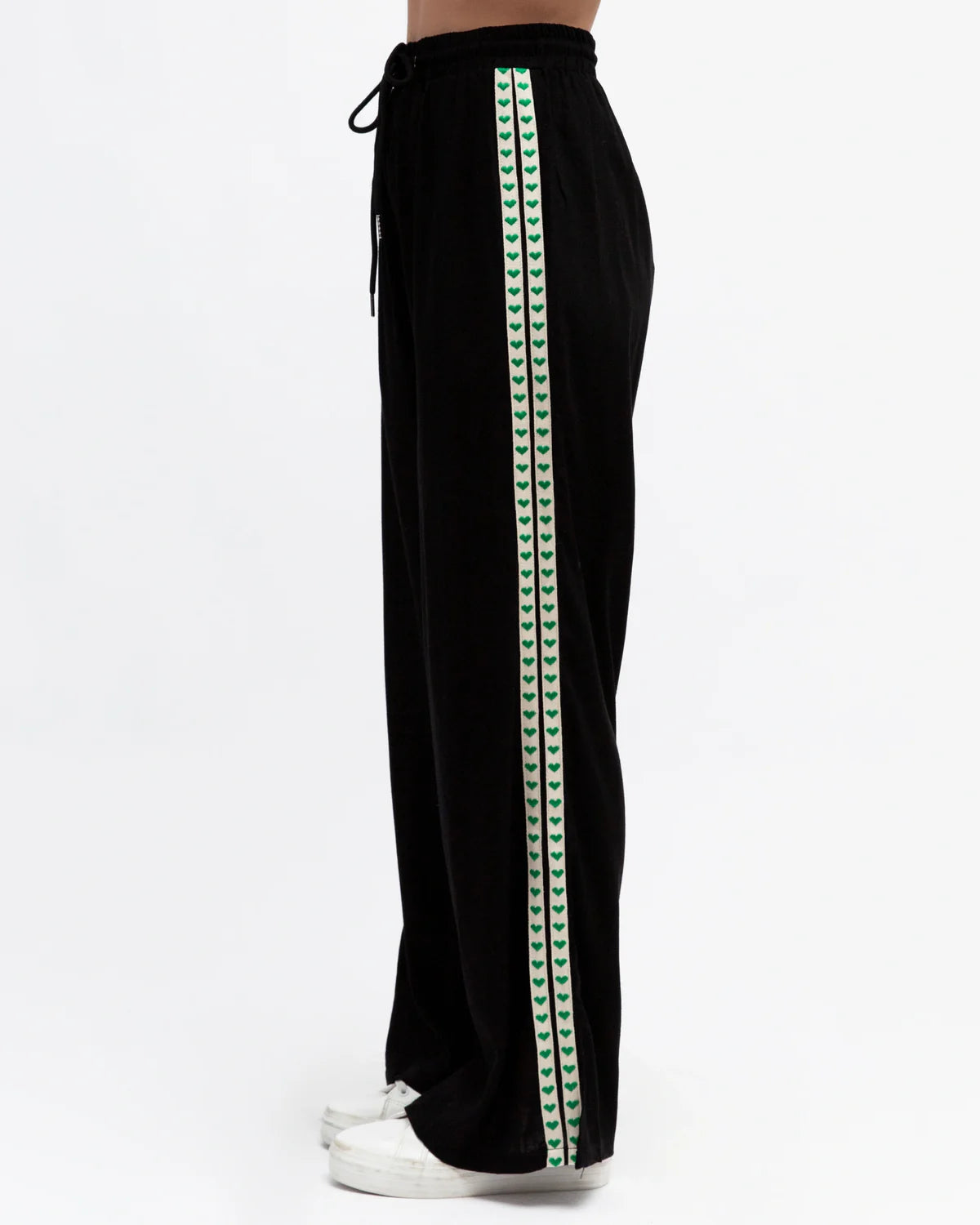 LABEL OF LOVE - Side Stripe Track Pants - Black