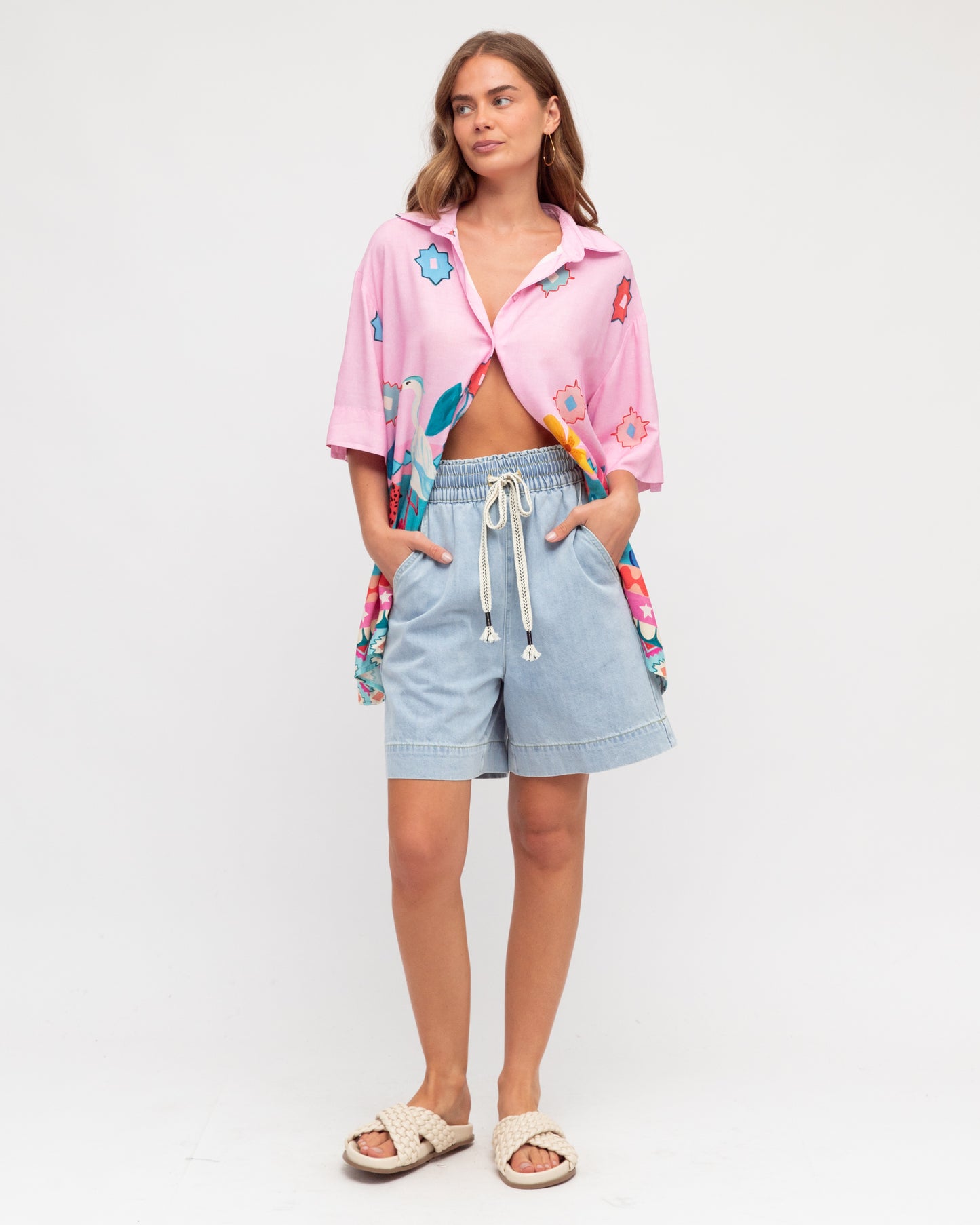 LABEL OF LOVE - Shorts - Light Blue