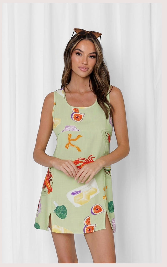 LOVE LILY THE LABEL - San Lucia Mini Dress - Limoncello