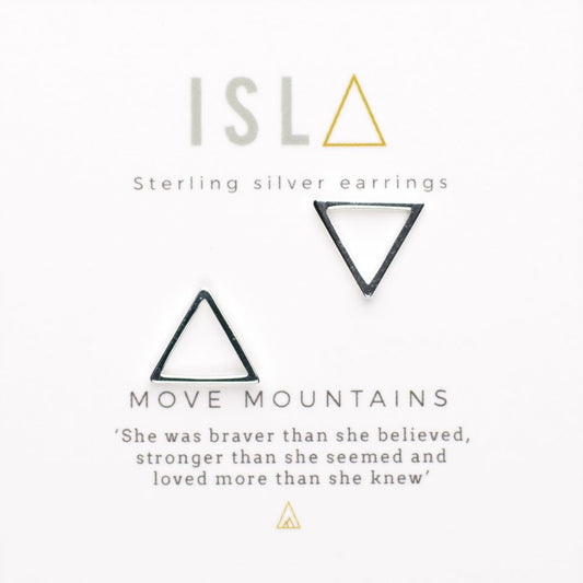 ISLA - Earrings - Move Mountains - Silver