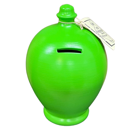 TERRAMUNDI MONEY POTS - Plain Pots - Pea Green