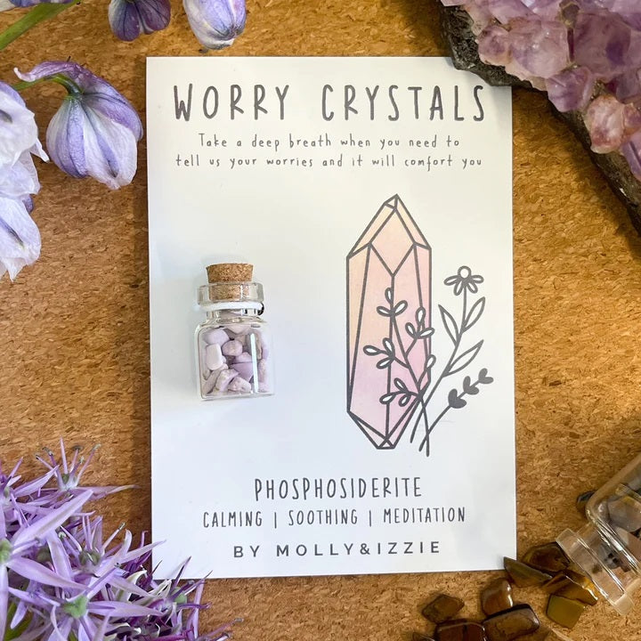 BY MOLLY & IZZIE - Worry Crystal - Phosphosiderite