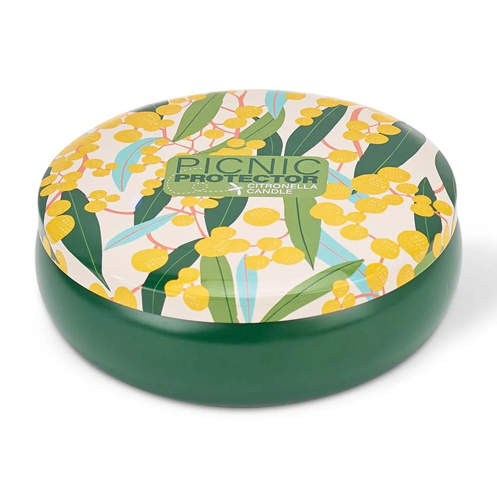 ANNABEL TRENDS - Picnic Protector Citronella Candle - Golden Wattle