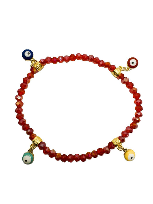 BRACELET - Mati Eye - Royal Red