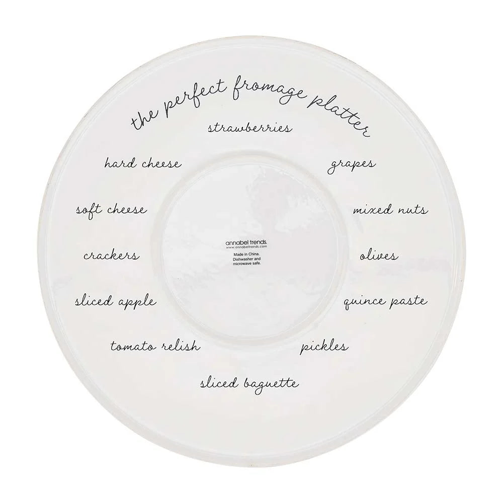 ANNABEL TRENDS - Serving Plate - J'adore le Fromage
