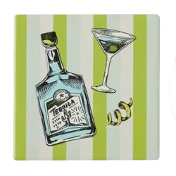 COAST TO COAST - Gimlet Ceramic Coaster 10cm - 6 Asst Designs