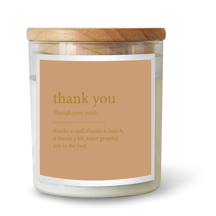THE COMMONFOLK - GOLDIE Dictionary Soul Candle - Thank You